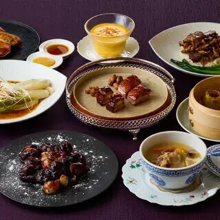 【深せんコース】広東名物スープや海老の広東スパイシー炒めなど本格広東料理全9品6000円(税込)