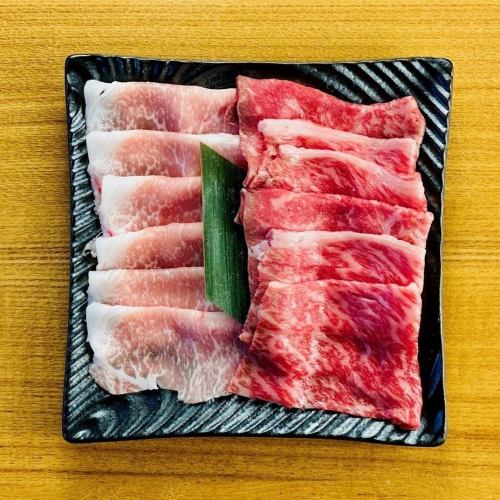 松阪猪/黑毛和牛瘦肉