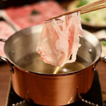 満足松阪ポークしゃぶしゃぶ食べ放題+飲み放題コース 5,500円(税込)