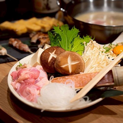 《蛍火厳選フルコース》スープ前菜、串物、〆、デザートまで