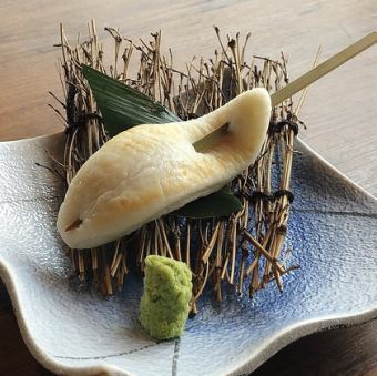 Atsuyaki bamboo fish skewers