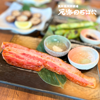 厚切りベーコン炭火焼