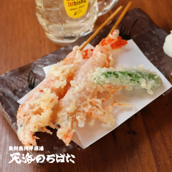 ソフトシェルシュリンプの天ぷら