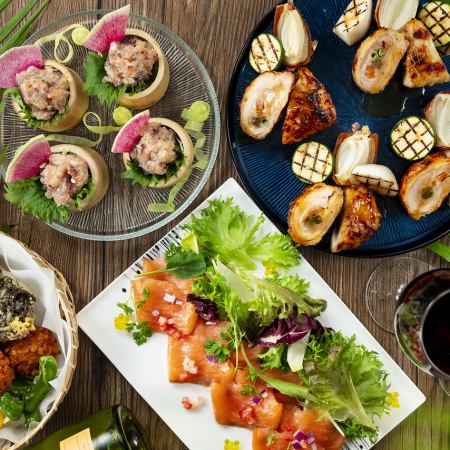 【ランチタイム】★夏の宴会プラン★2時間飲み放題付 料理7品コース♪お一人様5,800円