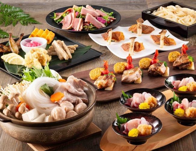【ディナータイム】★冬の宴会プラン★2時間飲み放題付 料理7品コース♪お一人様5,800円