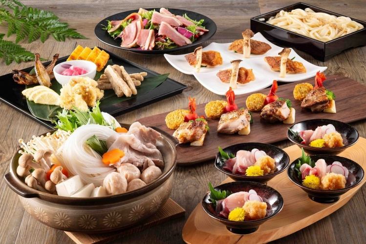 【ランチタイム】★冬の宴会プラン★2時間飲み放題付 料理7品コース♪お一人様5,800円