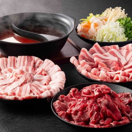 【디너 타임 한정】니가타 브랜드 돼지·설실 숙성소 3종의 120분 뷔페 코스 한 분 5,000엔