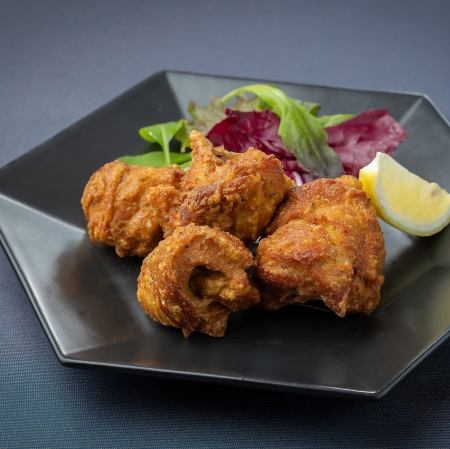 「越の鶏」唐揚げ　カレー味