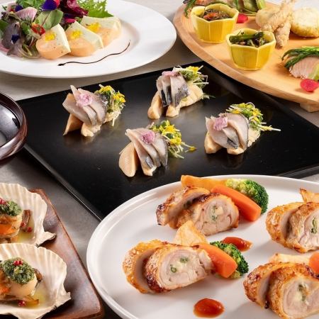 【ランチタイム】★春の宴会プラン★2時間飲み放題付 料理7品コース♪お一人様6,000円