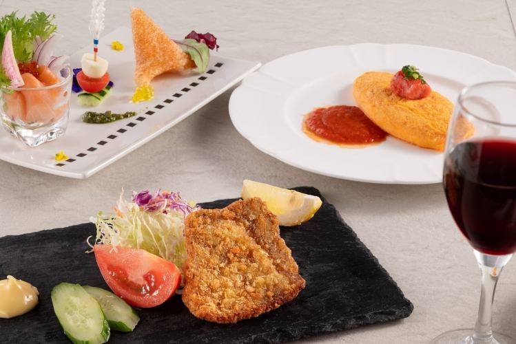 【ディナータイム】★当日OK★気軽にお得にプチディナー【洋食】のんべもんセットお一人様1800円