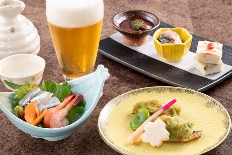 【晚餐時間】★當日供應★ 輕鬆實惠的晚間飲品套餐【日式料理】非官方套餐 每人1800日元