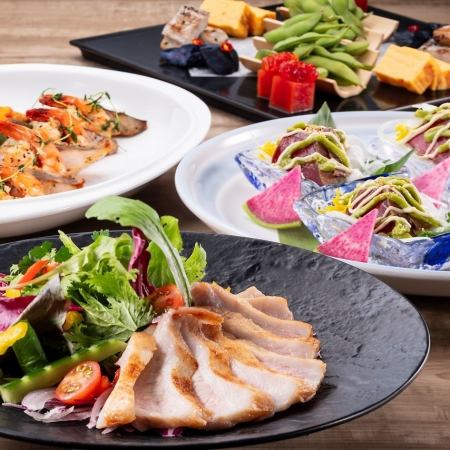 【ディナータイム】★夏の宴会プラン★2時間飲み放題付 料理7品コース♪お一人様6,000円