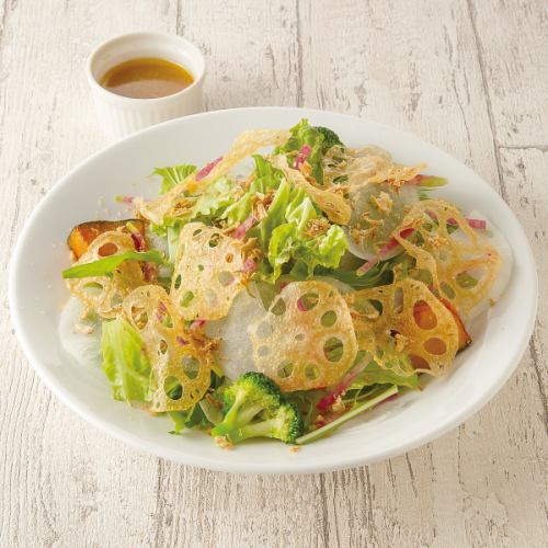 彩りミックスサラダ すりおろし野菜ドレッシング（2人前）