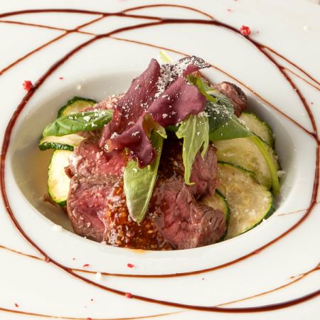 黒毛和牛 赤身肉のステーキ