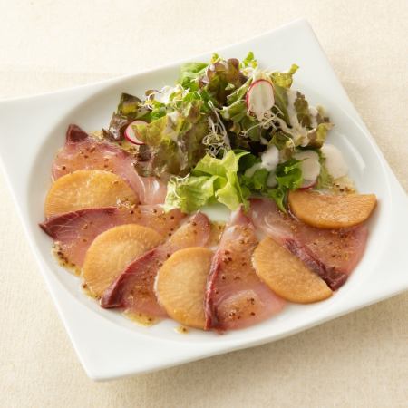 ブリと大根のカルパッチョ