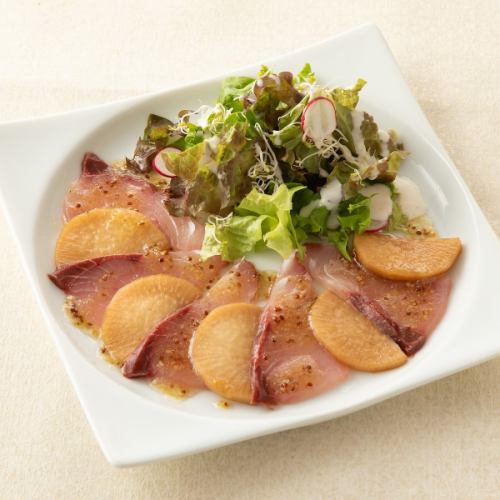 ブリと大根のカルパッチョ