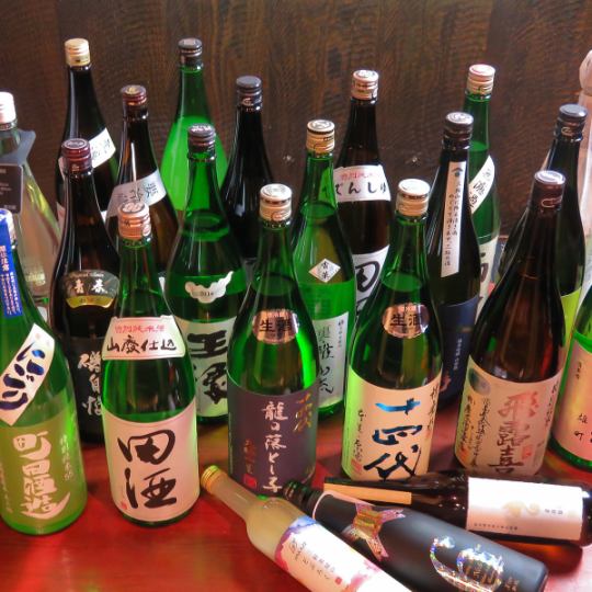 [Single item 2 hours all-you-can-drink] Over 30 types of sake, shochu, etc. Premium all-you-can-drink 2,750 yen (tax included) Standard all-you-can-drink 2,200 yen (tax included)