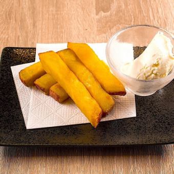 さつまいもバタースティック～バニラアイス添え～