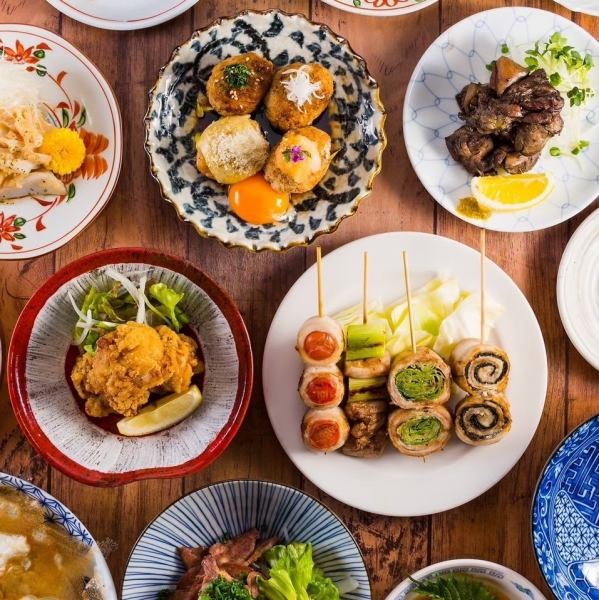 コスパ◎ハイボール188円/生ビール299円★焼鳥・野菜巻き串・つくね・餃子など…◎3時間飲み放題コース◎