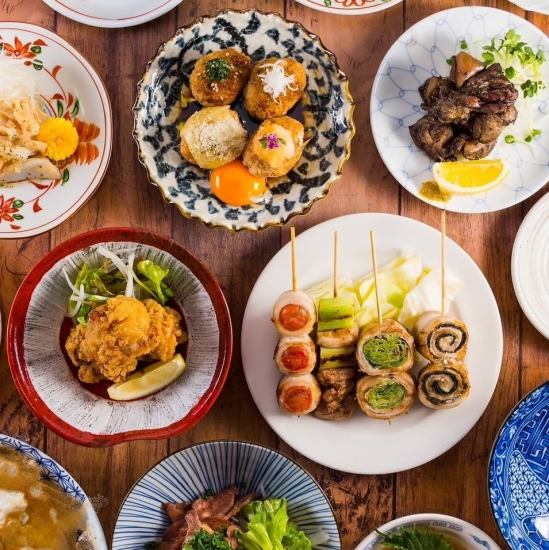 焼き鳥,餃子,炙り焼…ほぼ全品食べ飲み放題◇3800→2800円