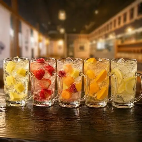 博多ぐるぐるとり皮串、巻き串、牛タンなど・・2時間飲放付コース3500円~☆映え!ゴロゴロサワーも是非★
