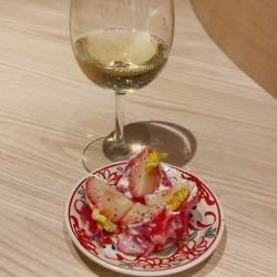 果実とチーズの生ハム包み