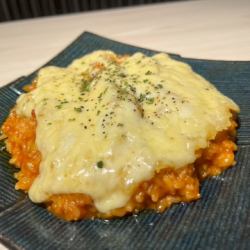 とろけるチーズの鉄板トマトリゾット