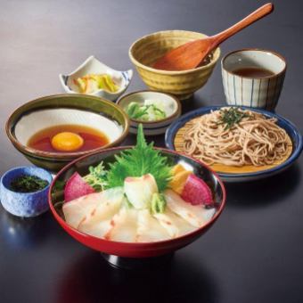 Uwajima-style sea bream rice set