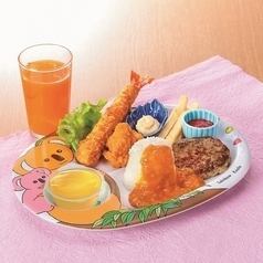 Children's hamburger curry plate