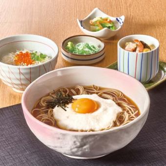 토로로 소바와 시라 스와 아무리 미니 덮밥 세트