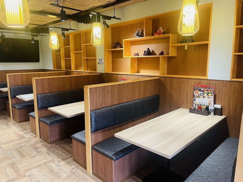 感染症対策も徹底◎広々とした店内でゆったりとお寛ぎください。