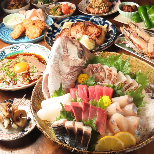 獲れたての鮮魚を料理人が丁寧に捌き一番美味しい食べ方でご提供します