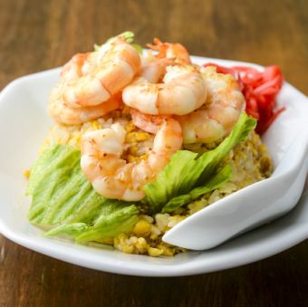 Juicy shrimp fried rice
