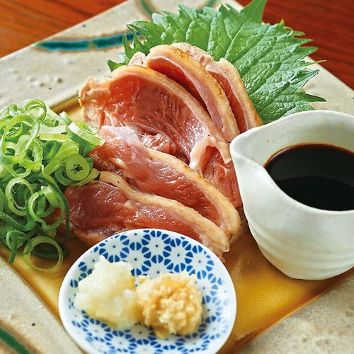 Kagoshima Specialty!! Seared Chicken Sashimi