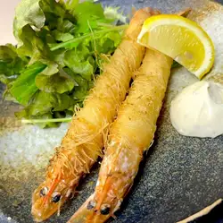 Shrimp tempura with heads (2 pieces)