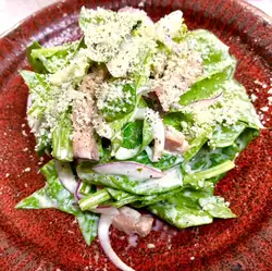 Spinach Caesar Salad