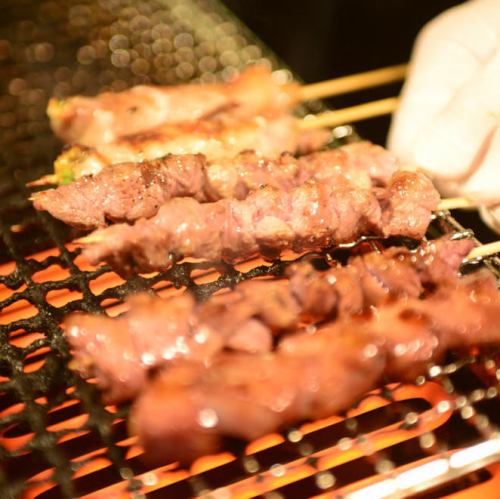 Special pork offal skewers [Yakiton]