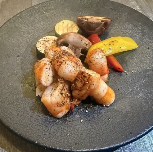 大海老鉄板焼き