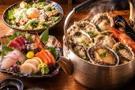 [2-hour all-you-can-drink included] Yuki's signature kettle-grilled dish, sashimi platter, beef tongue, fresh spring rolls, and more - a course to fully enjoy Yuki's cuisine!