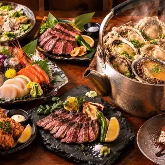 【包含 2 小时畅饮】Yuki 的终极套餐：招牌烤肉、刺身拼盘和厚切牛舌牛排。