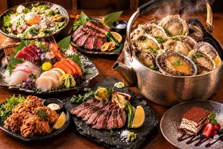 [2-hour all-you-can-drink included] Yuki's ultimate course: Signature kettle-grilled dish, sashimi platter, and thick-cut beef tongue steak.