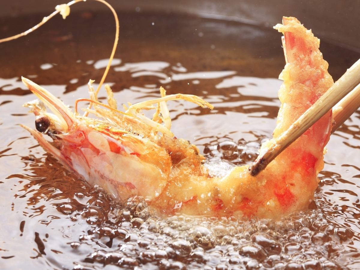 Confidence in freshness! You can enjoy seafood as tempura