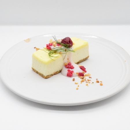 Lemon rare cheesecake ~Framboise bubbles~