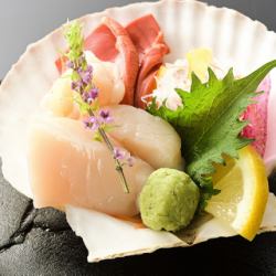 活ホタテ刺し