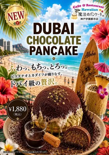 【魔法のパンケーキ】DUBAI CHOCOLATE PANCAKE