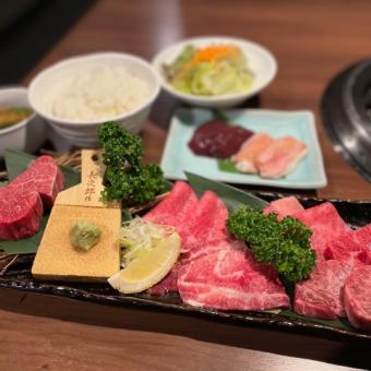 【僅限9、19、29午餐預約】肉類每日午餐套餐松阪牛、黑毛及牛4,500日圓【需預約】