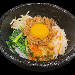 Stone cooked bibimbap