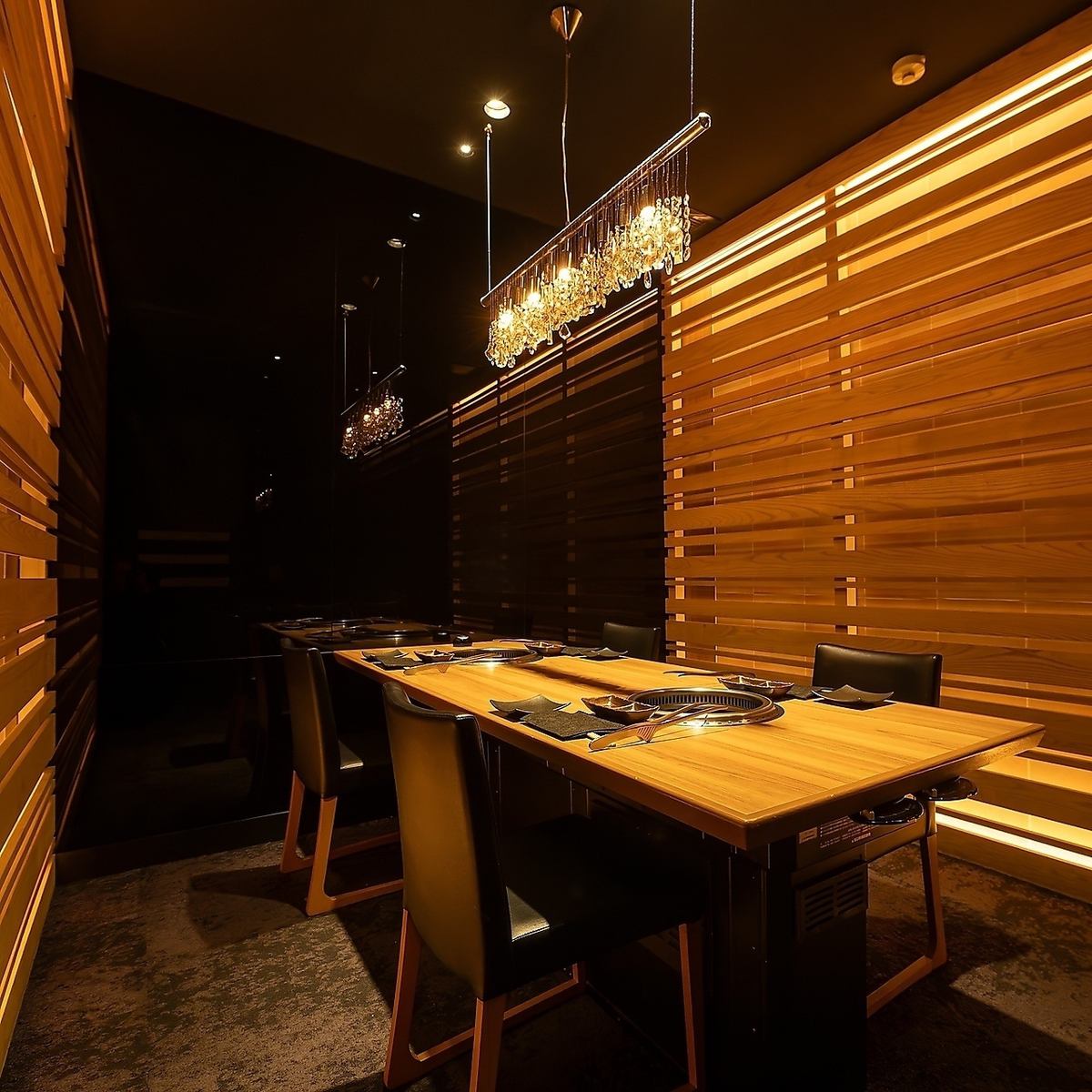 We offer seating where you can enjoy a completely private space.