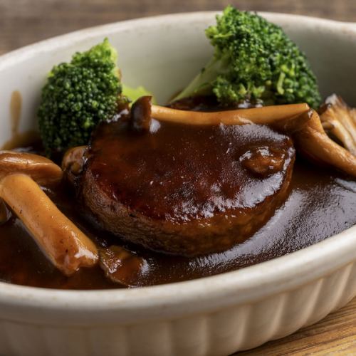 【肉】デミグラスハンバーグ煮込み