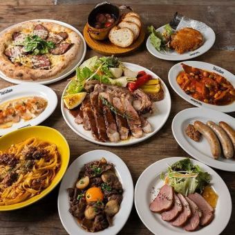【12月限定！定番のベーシック＋肉バルコース】全84品120分食べ飲み放題♪4500円(税込)